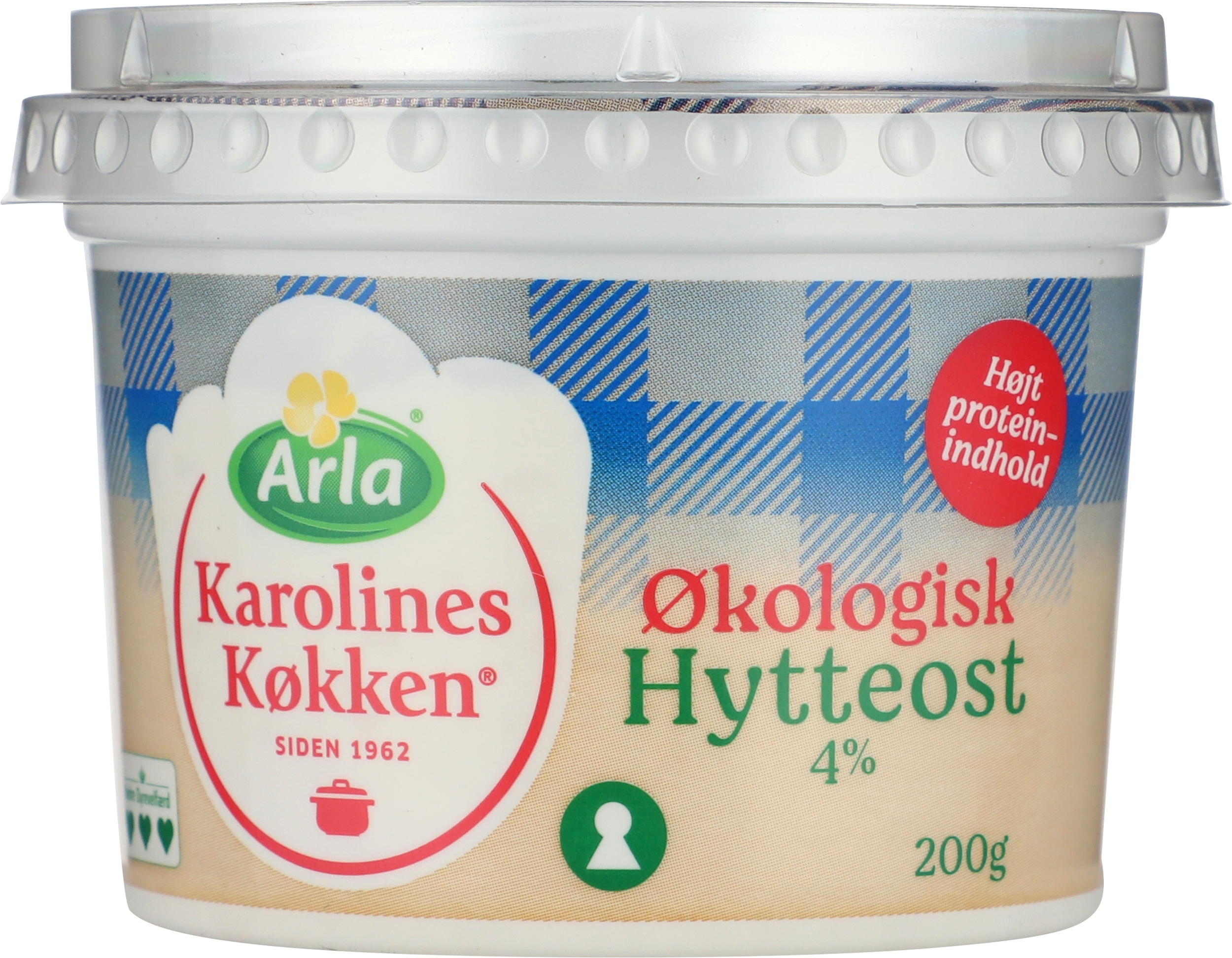 Økologisk hytteost 4% 200 g
