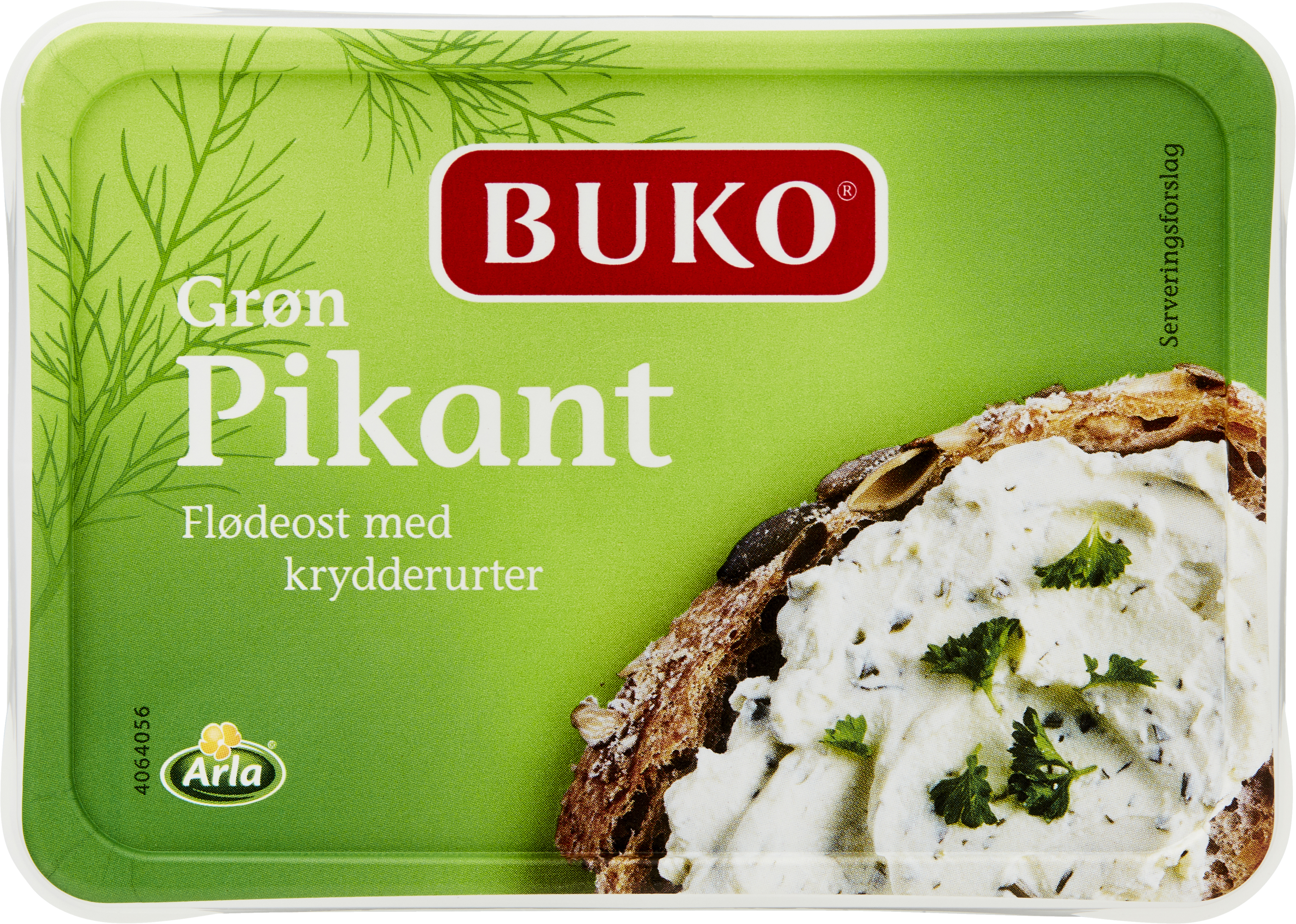 Flødeost Grøn Pikant 23% 200 g