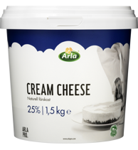 Flødeost Naturel 25% 1,5 kg