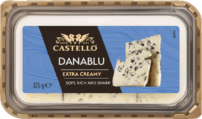 Castello® Danablu Extra Creamy Slices 60+ 125 g