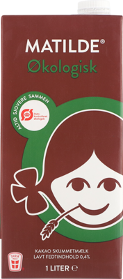 Matilde® Økologisk kakaoskummetmælk 0,4% 1 L