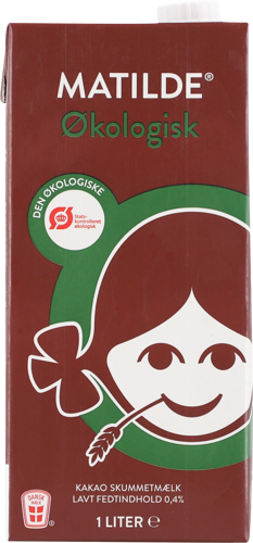 Matilde® Økologisk kakaoskummetmælk 0,4% 1 l