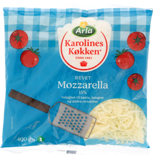 Arla Karolines Køkken® Revet Mozzarella 30+ 400 g