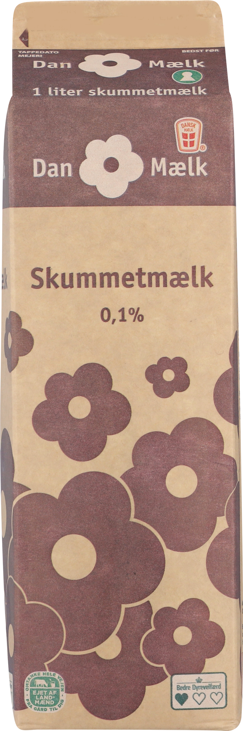 Skummetmælk 0,1% 1 l