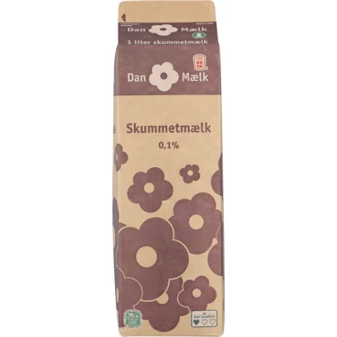 Skummetmælk 0,1% 1 l