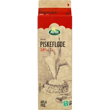 Piskefløde 38% 1 l