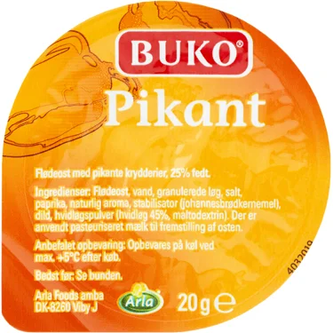 Flødeost Pikant 25% 20 g