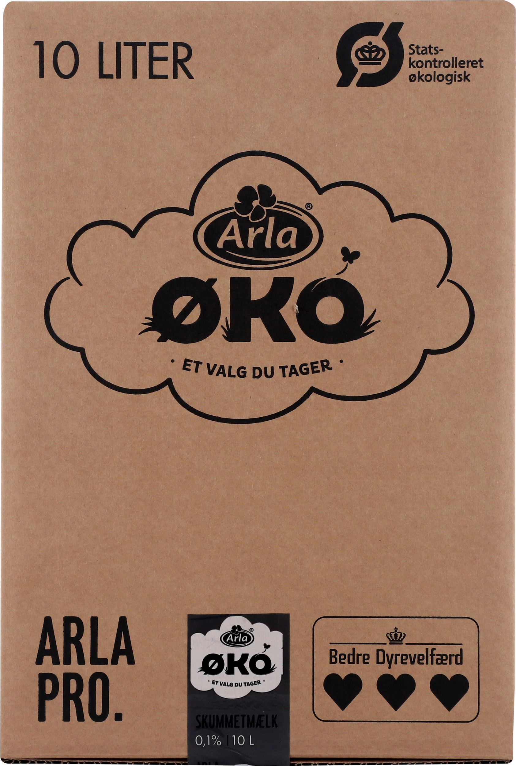 Øko Skummetmælk Milkbar BiB 0,1% 10 l