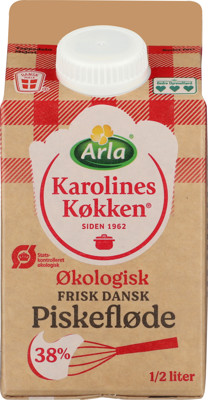 Arla Karolines Køkken® Økologisk piskefløde 38% 500 ml