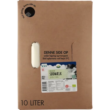 Øko Sødmælk BiB 3,5% 10 l