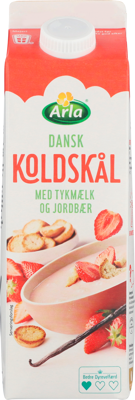 Arla® Koldskål med tykmælk og jordbær 1,7% 1 L