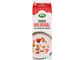 Koldskål med tykmælk og jordbær 1,7% 1 L
