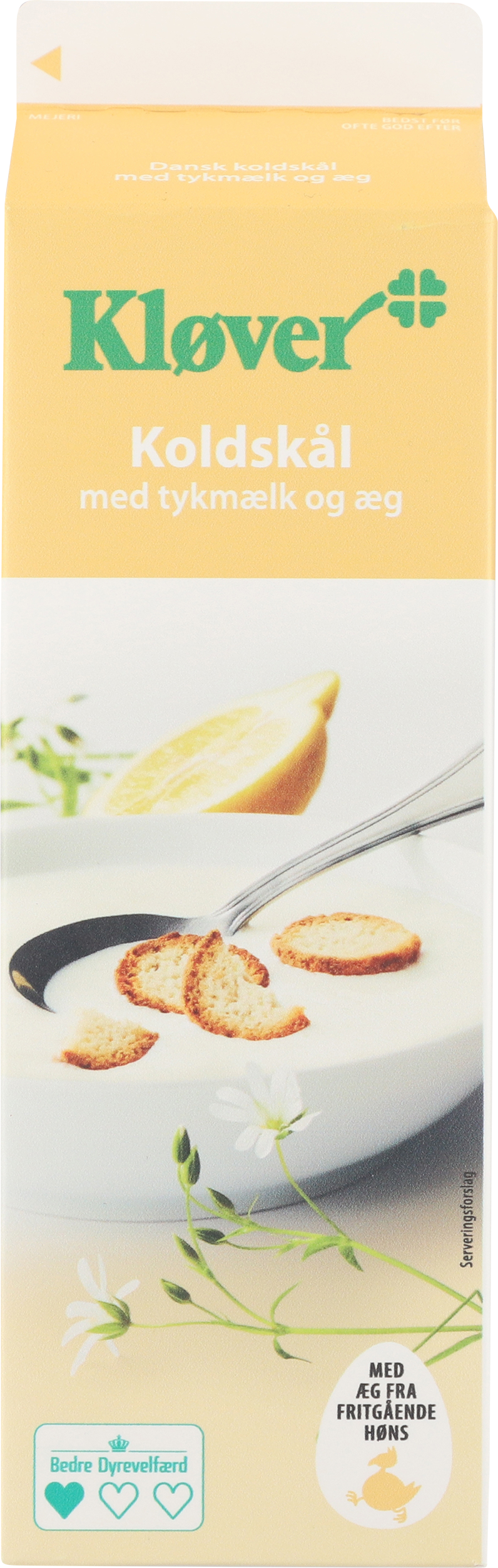 Koldskål med tykmælk og æg 2,2% 1 L