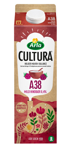 Arla Cultura® Mild hindbær 0,4 % 1000 g