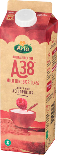 Arla A38® Mild hindbær 0,4 % 1000 g