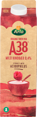Arla A38® Mild hindbær 0,5 % 1000 g