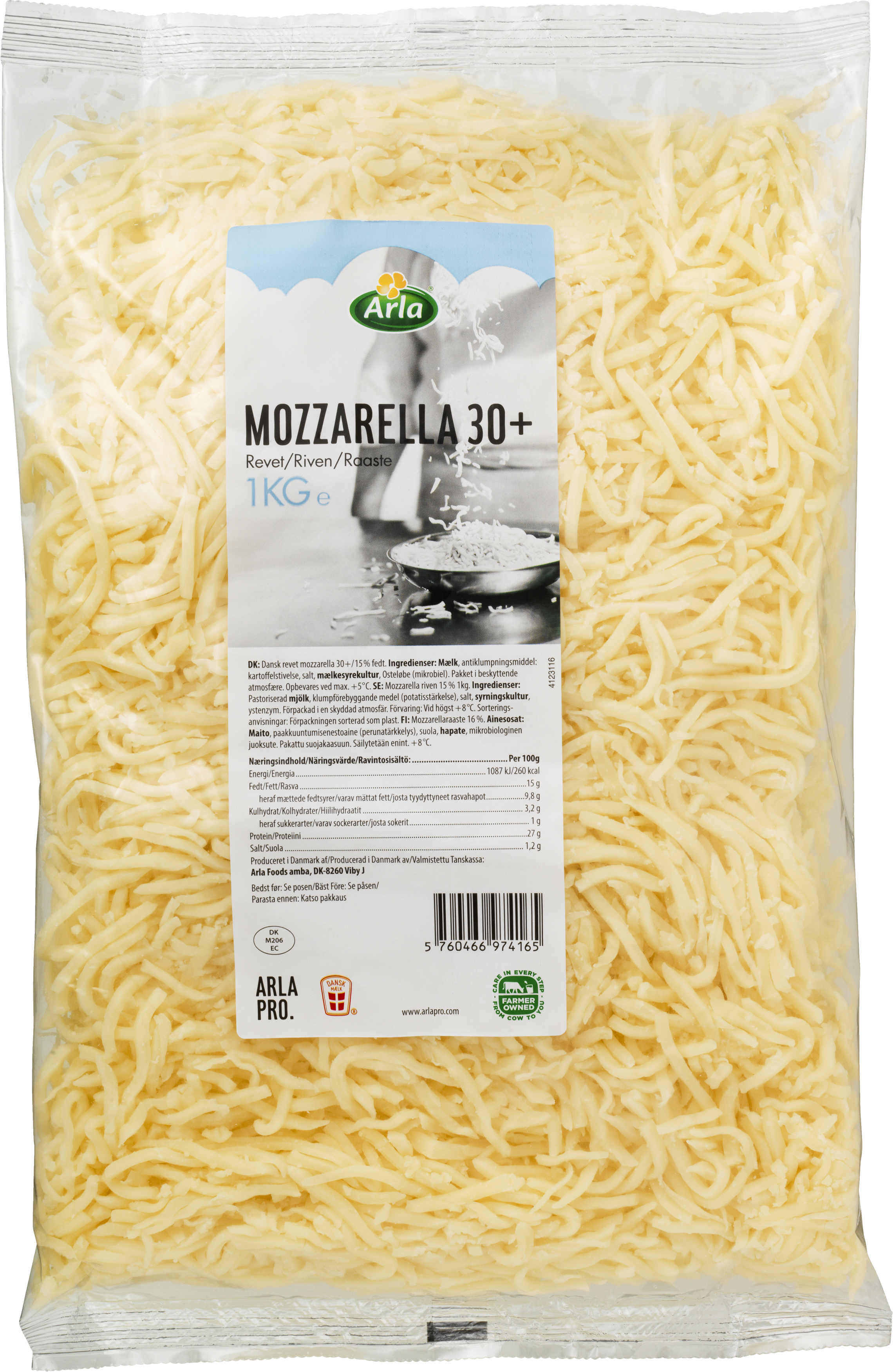 Mozzarella revet 30+ 1 kg