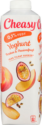 Cheasy® Yoghurt fersken/passionsfrugt 0,1% 1000 g