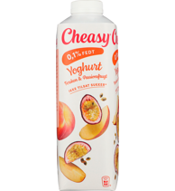 Yoghurt fersken & passionsfrugt 0,1% 1000 g