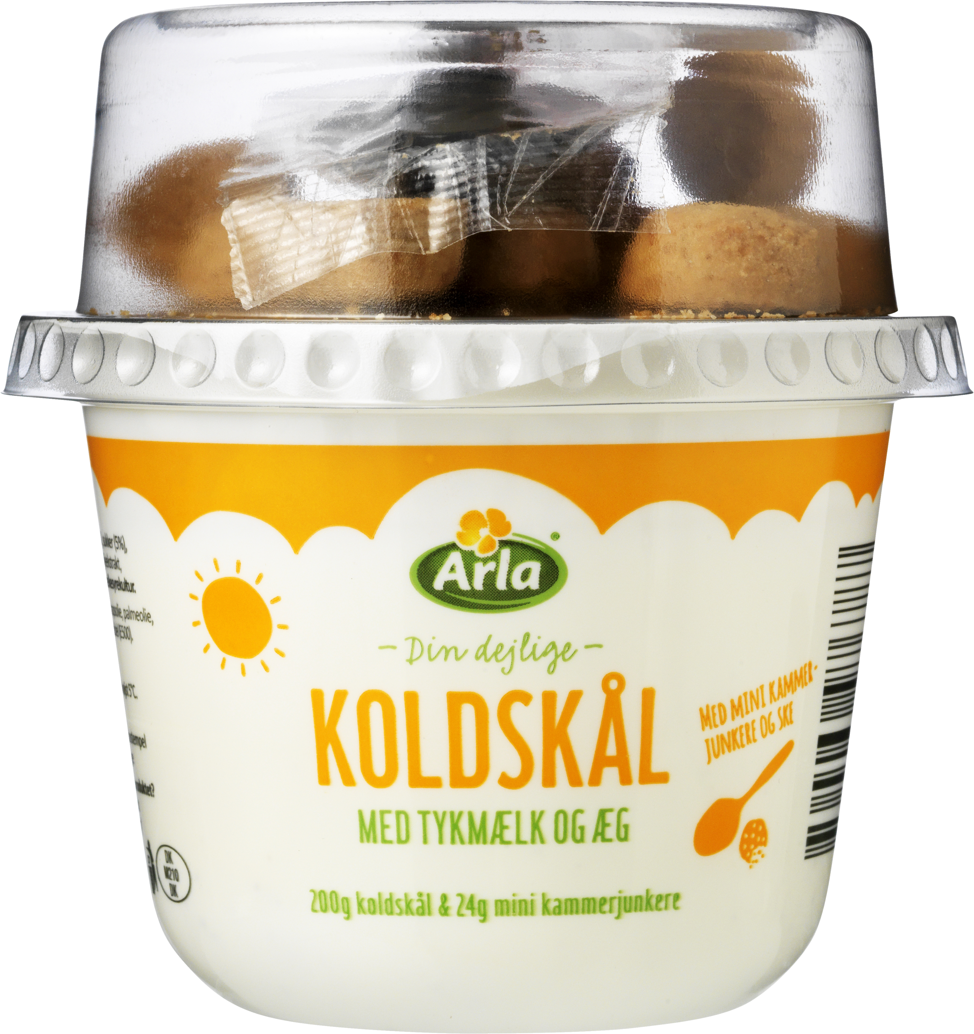 Arla® Koldskål med tykmælk, æg og kammerjunker 4,1% 224 g