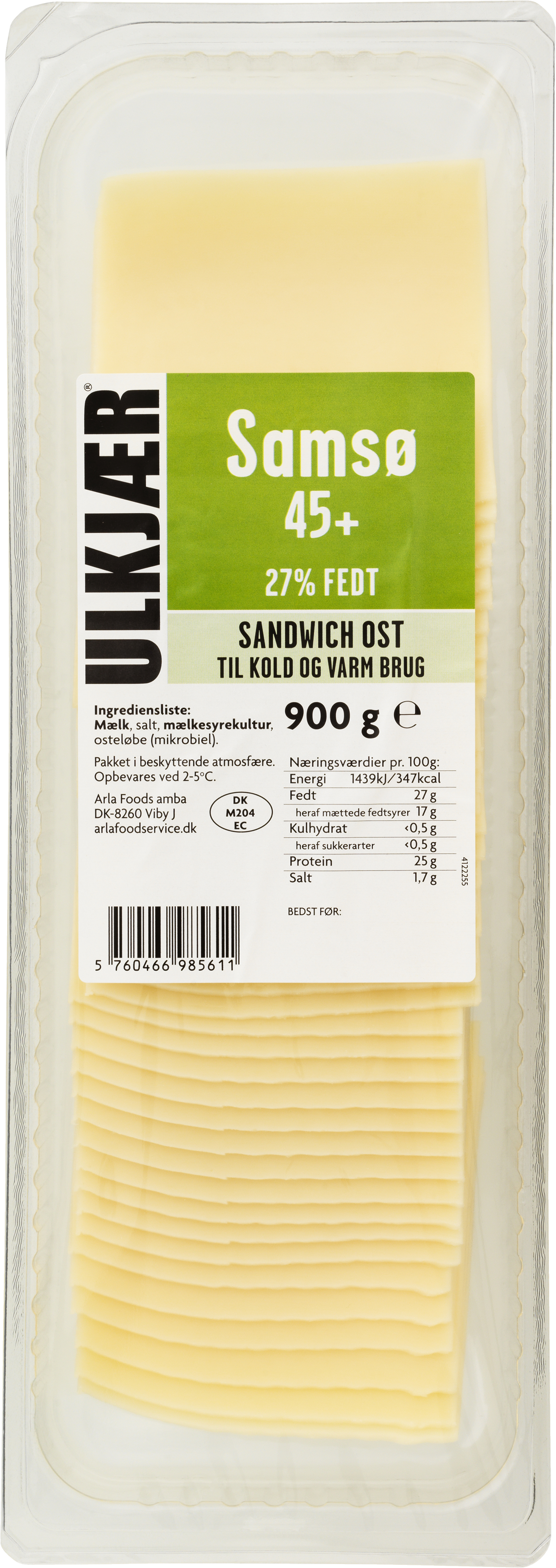 Samsø Ost mellemlagret 45+ 900 g