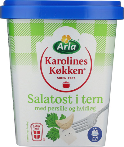 Arla Karolines Køkken® Salatost tern persille/hvidløg 50+ 430 g