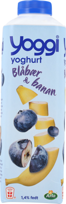 Yoggi® Yoghurt blåbær & banan 1000 g