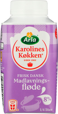 Arla Karolines Køkken® Madlavningsfløde 8% 0,25 L
