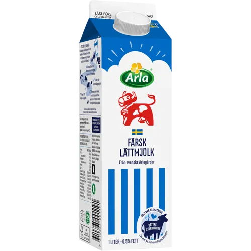 Färsk lättmjölk 0.5%