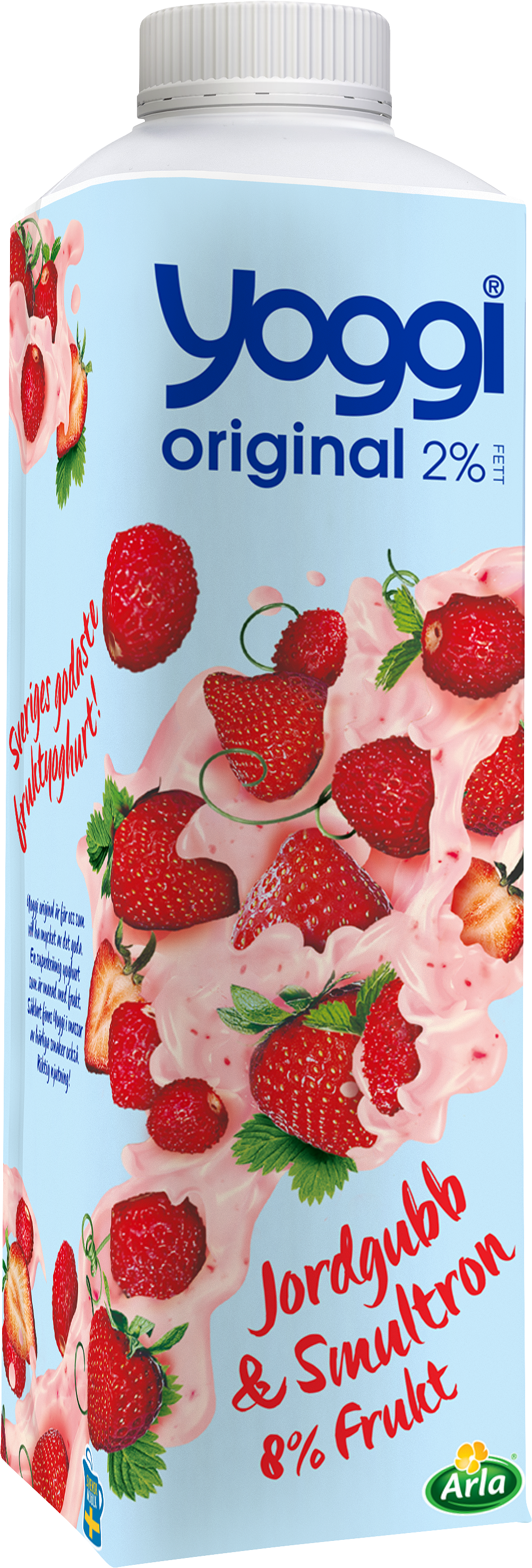 Original yoghurt jordgubb / smultron 1000 g