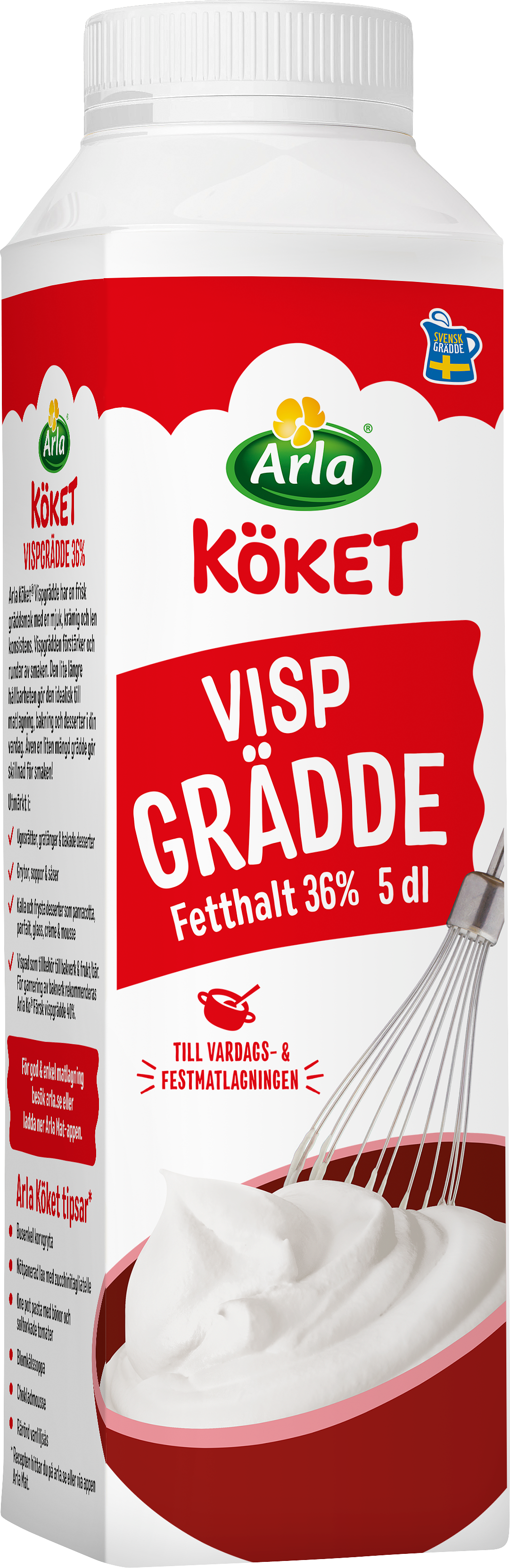 Vispgrädde 36% 5 dl