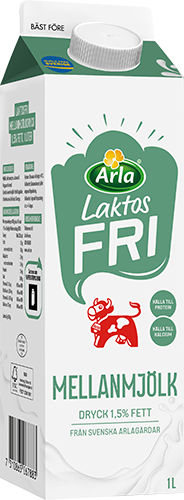 Laktosfri mellanmjölkdryck 1.5% 1 liter