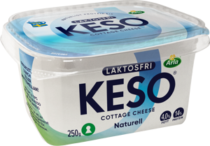KESO® Laktosfri cottage cheese 4% 250 g