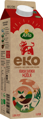 Arla Ko® Ekologisk Färsk standardmjölk 3.0% 1000 ml