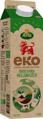 Arla Ko® Ekologisk Färsk mellanmjölk 1.5% 1000 ml