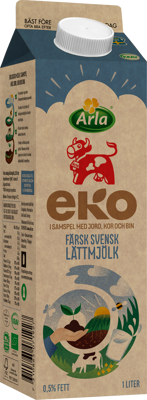 Arla Ko® Ekologisk Färsk lättmjölk 0.5% 0,5% 1000 ml