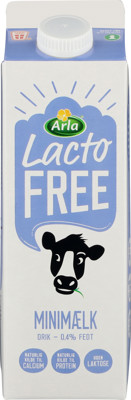 Arla®LactoFREE Laktosefri Minimælk 0,4% 1 L
