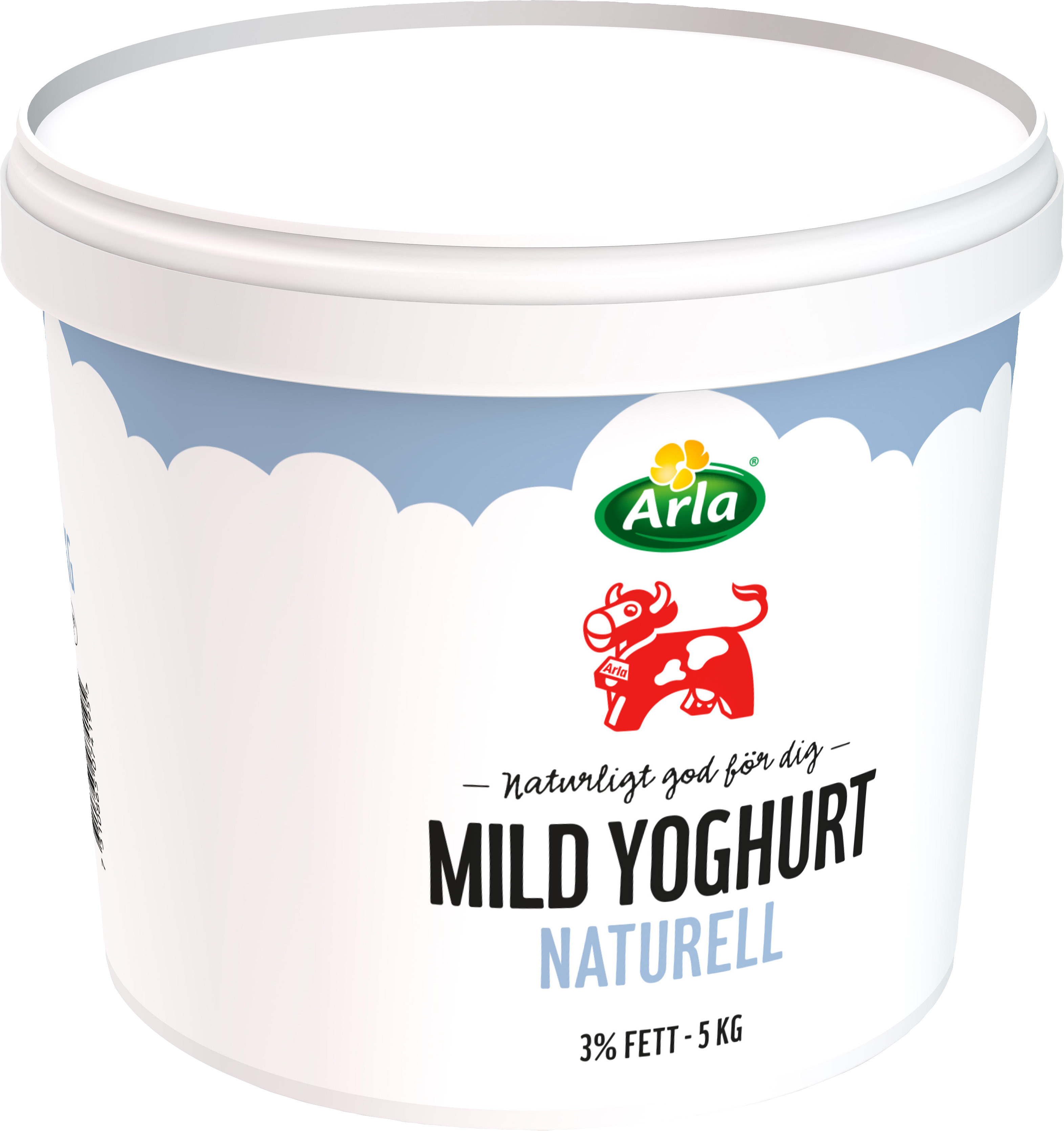 Mild yoghurt naturell 3% hink