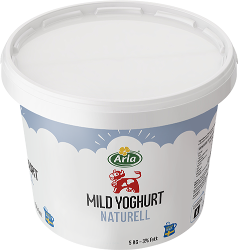 Arla Ko® Mild yoghurt naturell 3% hink 5 kg
