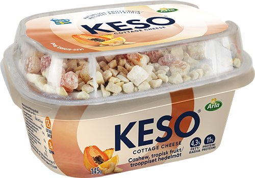 Cottage cheese cashew tropisk frukt 145 g
