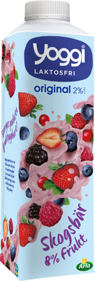 Yoggi® Original laktosfri yoghurt skogsbär 2% 1000 g