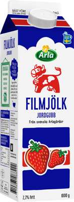 Arla Ko® Filmjölk jordgubb 2.7% 1000 g