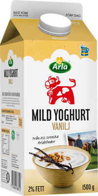 Arla Ko® Mild yoghurt vanilj 2% 1500 g