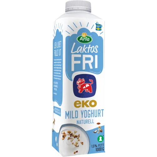 Laktosfri eko mild yoghurt naturell