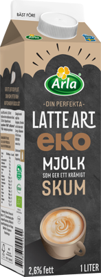 Arla® Latte Art® ekologisk mjölk 2.6% 1 L
