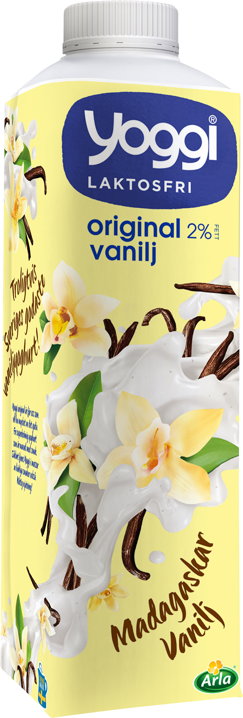 Org laktosfri vaniljyoghurt Madagaskar 1000 g