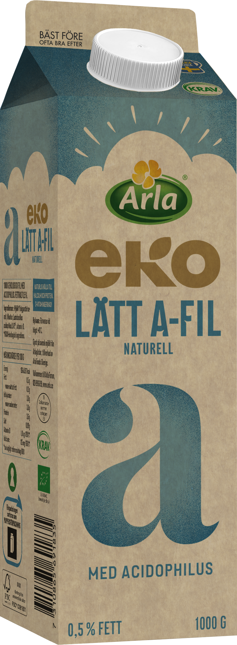 Eko Lätt A-fil 0.5% 1000 g
