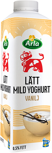 Mild lättyoghurt vanilj 0.5% 1000 g