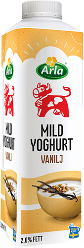 Mild yoghurt vanilj 2% 1000 g