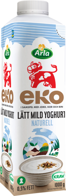 Arla Ko® Ekologisk Eko mild yoghurt lätt naturell 0.5% 1000 g